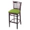 Holland Bar Stool Co 30" Bar Stool, Dark Cherry Finish, Canter Kiwi Green Seat 312030DC009 - alternate 1
